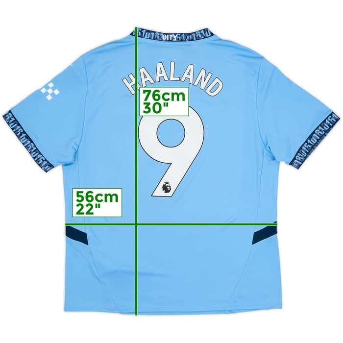 2024-25 Manchester City Home Shirt Haaland #9 (XL)