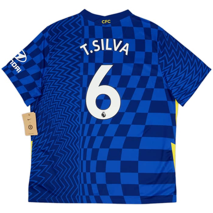 Camiseta de local del Chelsea 2021-22 T.Silva #6 (XXL)