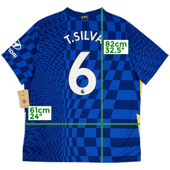 Camiseta de local del Chelsea 2021-22 T.Silva #6 (XXL)