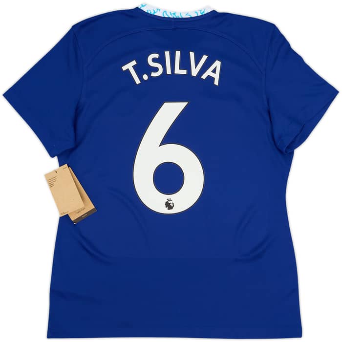 Camiseta de local del Chelsea 2022-23 T.Silva #6 (Mujeres L)