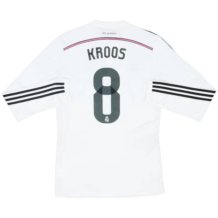 2014-15 Real Madrid Home L/S Shirt Kroos #8 - 5/10 - (L)
