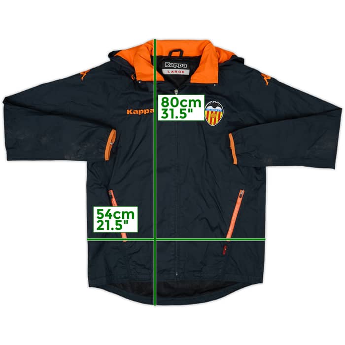 2009-10 Valencia Kappa Chaqueta de lluvia con capucha - 5/10 - (L)