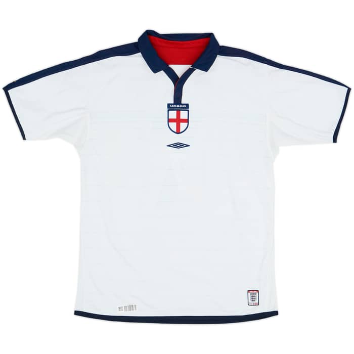 2003-05 England Home Shirt Beckham #7 - 6/10 - (L)