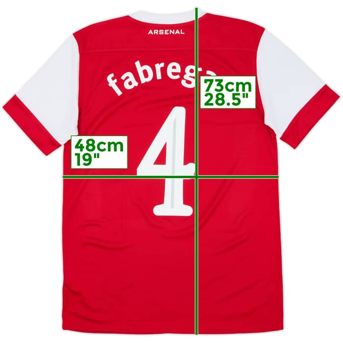 2010-11 Arsenal Home Shirt Fabregas #4 - 5/10 - (S)