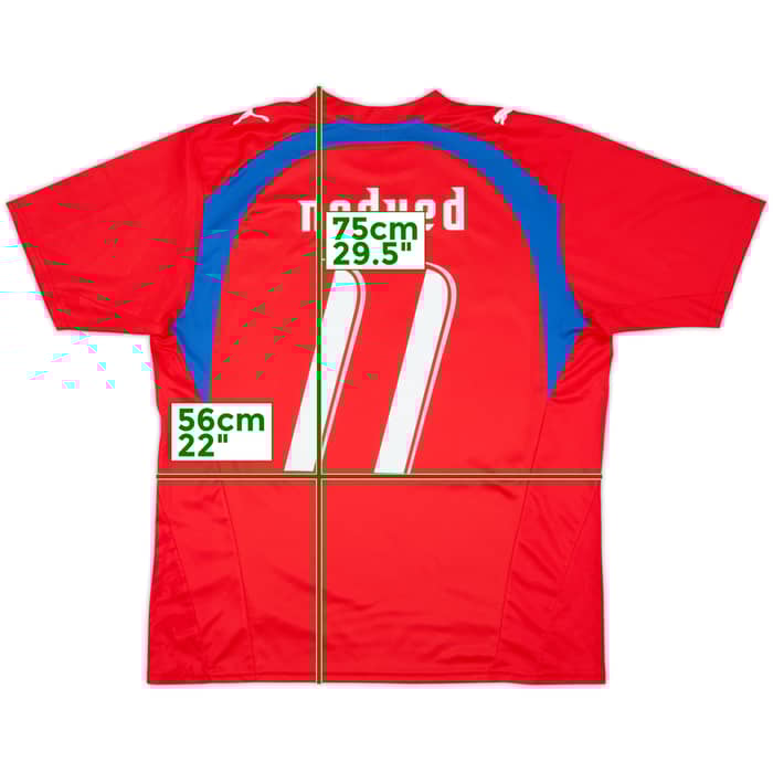 Camiseta básica de local de la República Checa 2006-08 Nedved #11 - 8/10 - (L)