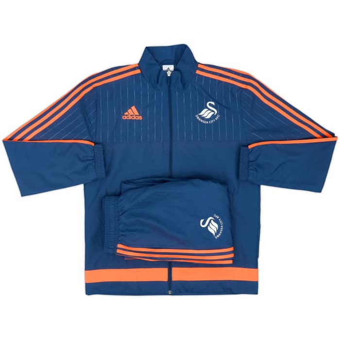 2014-15 Swansea adidas Tracksuit - 10/10 - (S)