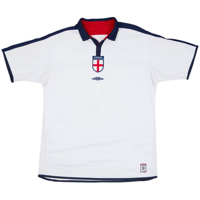 2003-05 England Home Shirt Beckham #7 - 6/10 - (XL)