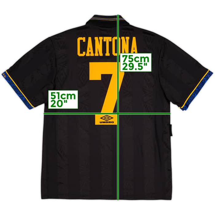 1993-95 Manchester United Camiseta de visitante Cantona #7 - 8/10 - (M)