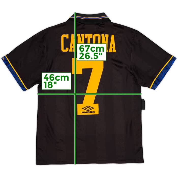 1993-95 Manchester United Camiseta Visitante Cantona #7 - 8/10 - (S)