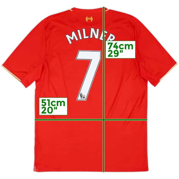 2015-16 Liverpool Home Shirt Milner #7 - 5/10 - (M)