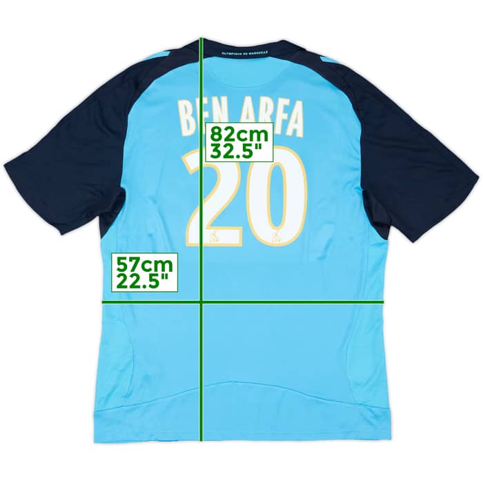 Camiseta de visitante del Olympique Marseille 2008-09 Ben Arfa #20 - 8/10 - (XXL)