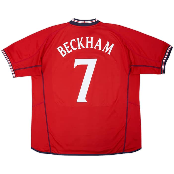2002-04 England Away Shirt Beckham #7 - 5/10 - (XXL)