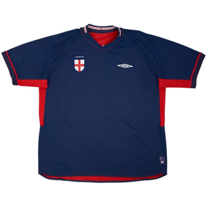 2002-04 England Away Shirt Beckham #7 - 5/10 - (XXL)