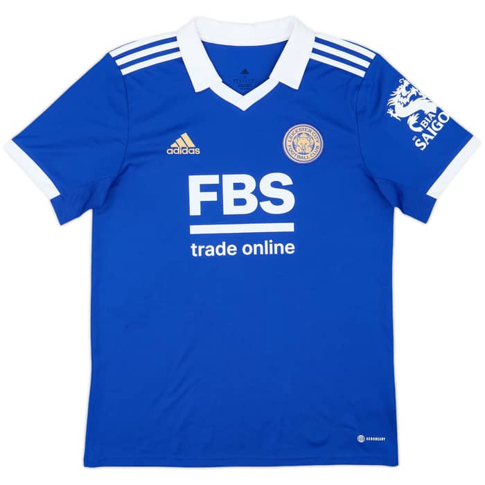 2022-23 Leicester Home Shirt Vardy #9 - 9/10 - (M)