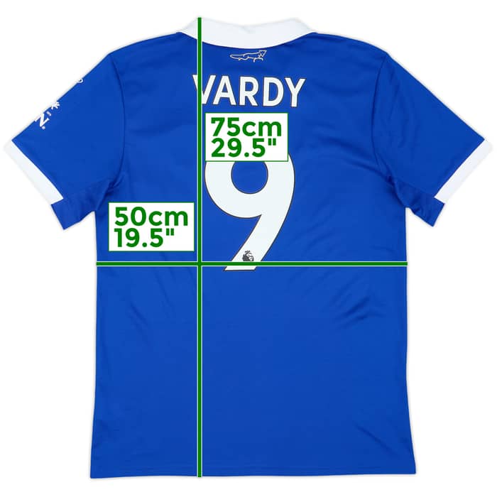 2022-23 Leicester Home Shirt Vardy #9 - 9/10 - (M)