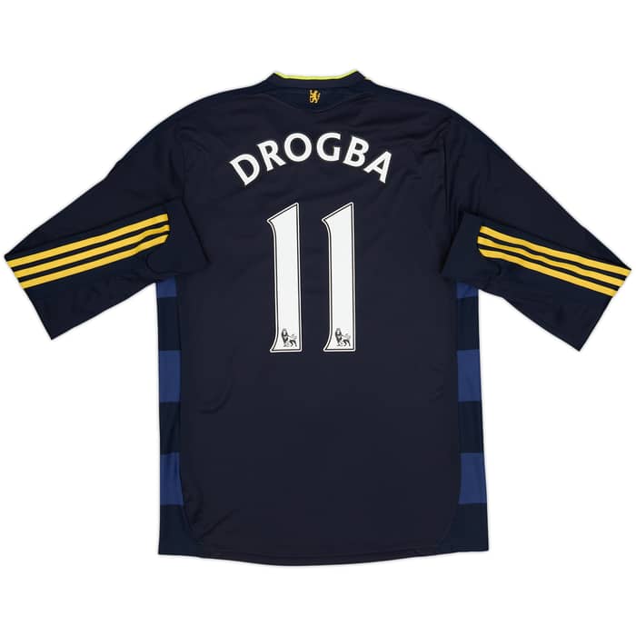 2009-10 Chelsea Player Issue Away L/S Shirt Drogba #11 - 8/10 - (M)