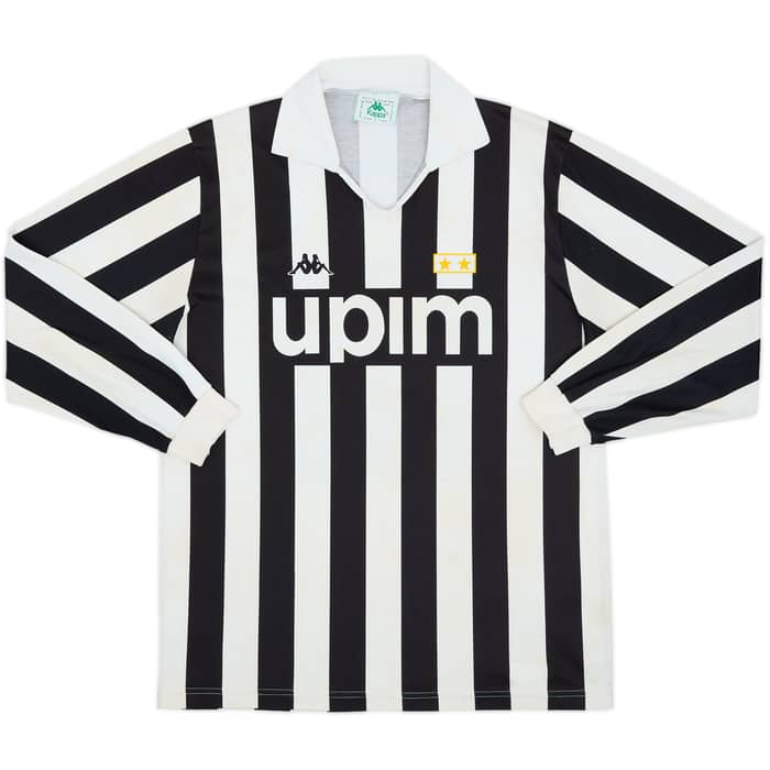 1989-90 Juventus Basic Home L/S Shirt - 5/10 - (XL)