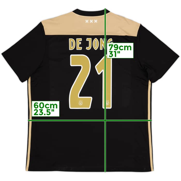 2018-19 Ajax Away Shirt De Jong #21 - 10/10 - (XL)