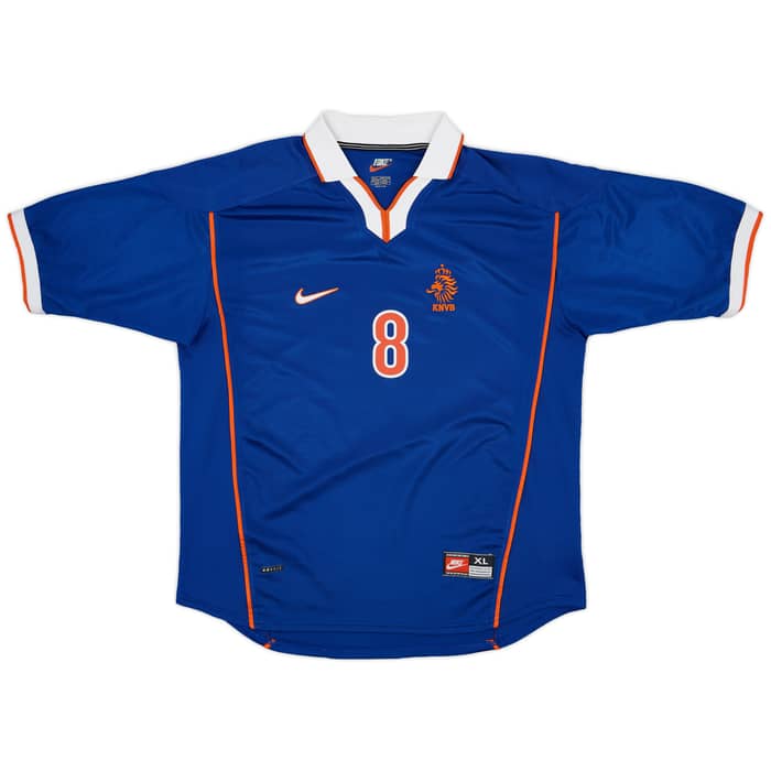 1998-00 Netherlands Away Shirt Bergkamp #8 - 8/10 - (XL)