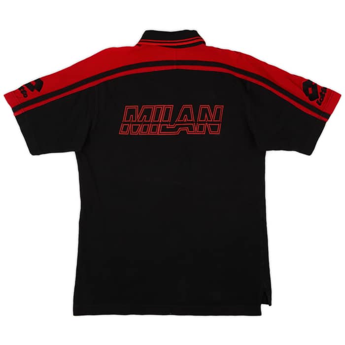 1997-98 AC Milan Lotto Polo Shirt - 9/10 - (L)