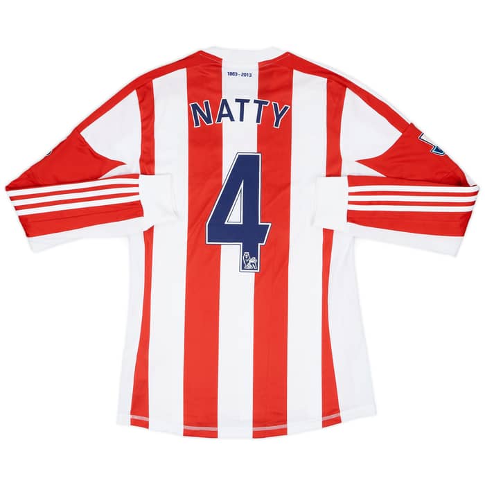 2012-13 Stoke '150 Years' Home L/S Shirt Natty #4 - 5/10 - (S)