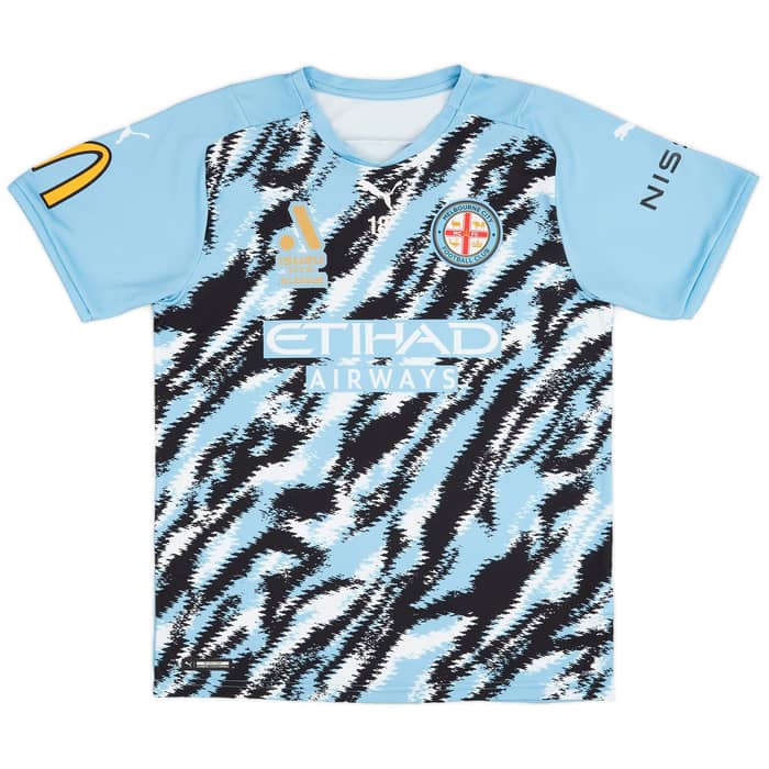 2021-22 Melbourne City Match Issue Pre-Match Shirt # - 8/10