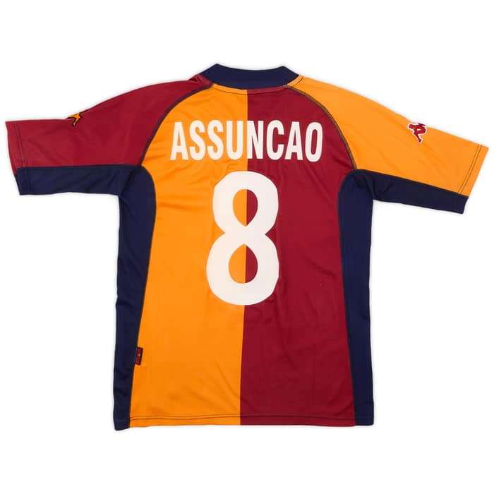 2001-02 Roma European Shirt Assuncao #8 - 8/10 - (S)
