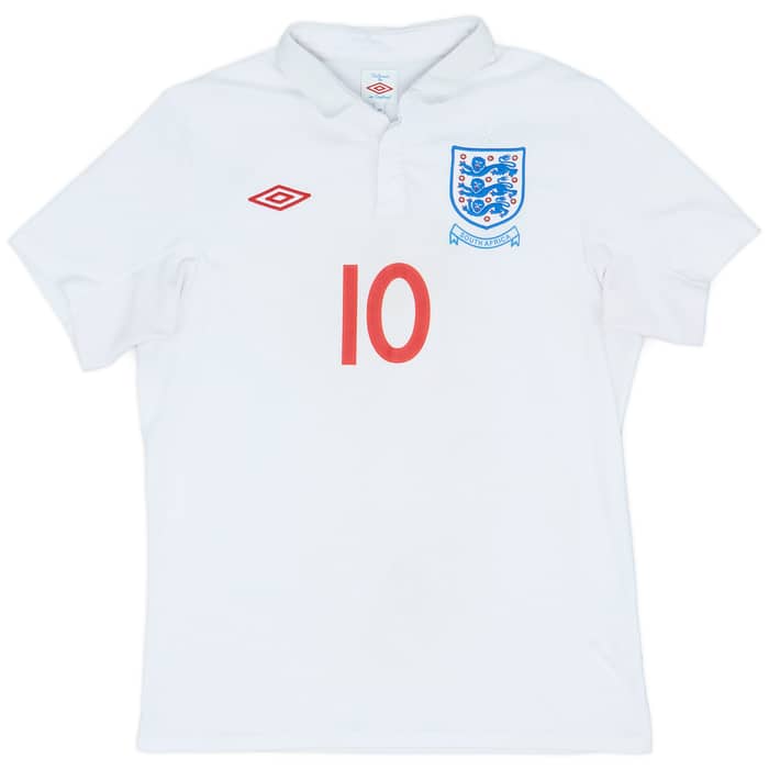 2009-10 England Home Shirt Rooney #10 - 6/10 - (M)