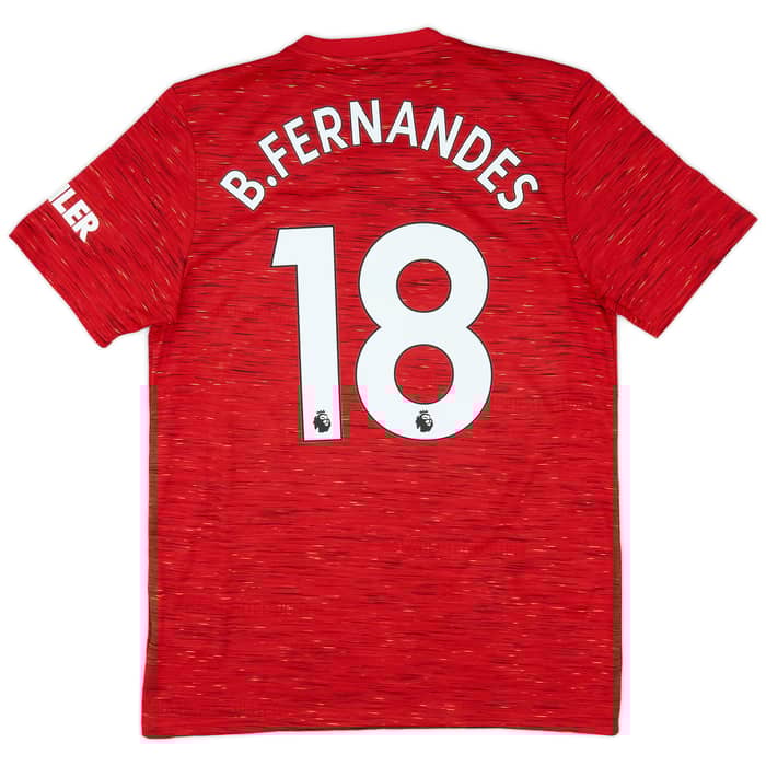 2020-21 Manchester United Home Shirt B.Fernandes #18 - 9/10 - (M)