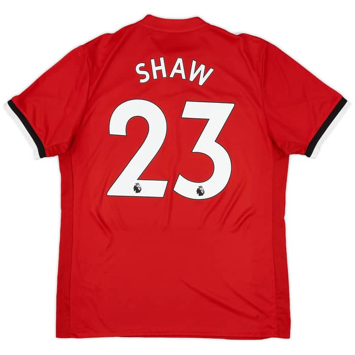 2017-18 Manchester United Home Shirt Shaw #23 - 10/10 - (L)