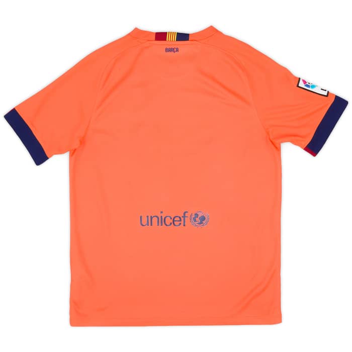 2014-15 Barcelona Away Shirt - 8/10 - (XL.Boys)