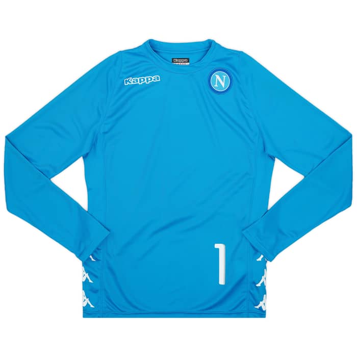 2016-17 Napoli Player Issue Training L/S Shirt # - 7/10