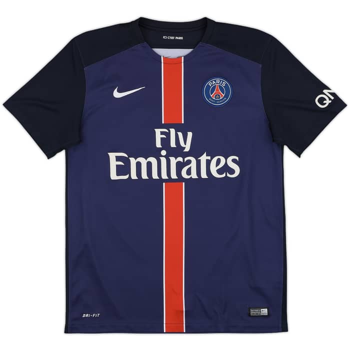 2015-16 Paris Saint-Germain Home Shirt Ibrahimovic #10 - 7/10 - (M)
