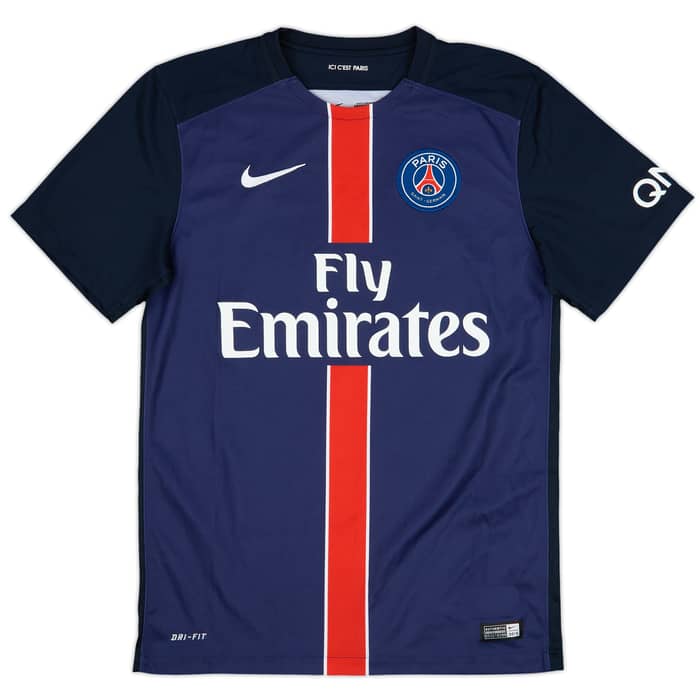 2015-16 Paris Saint-Germain Home Shirt Ibrahimovic #10 - 9/10 - (S)