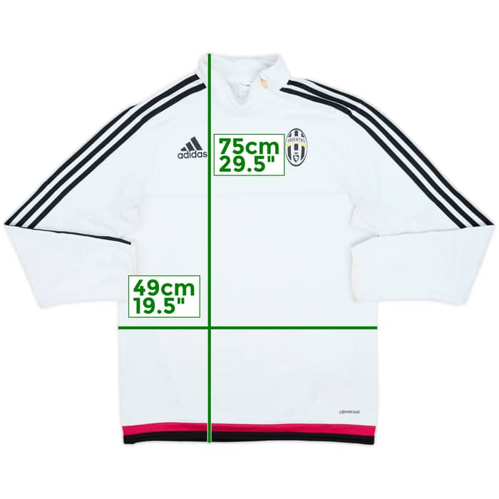 2015-16 Juventus adidas 1/4 Zip Sweat Top - 8/10 - (S)