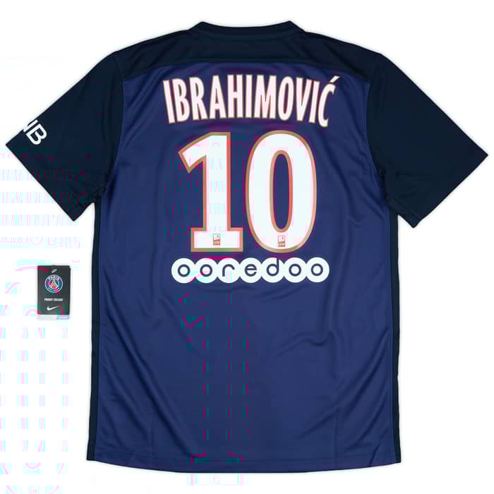 2015-16 Paris Saint-Germain Home Shirt Ibrahimovic #10