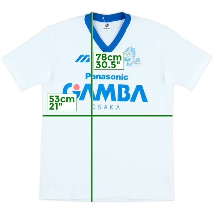 1993-95 Gamba Osaka Mizuno Training Shirt - 6/10 - (L)