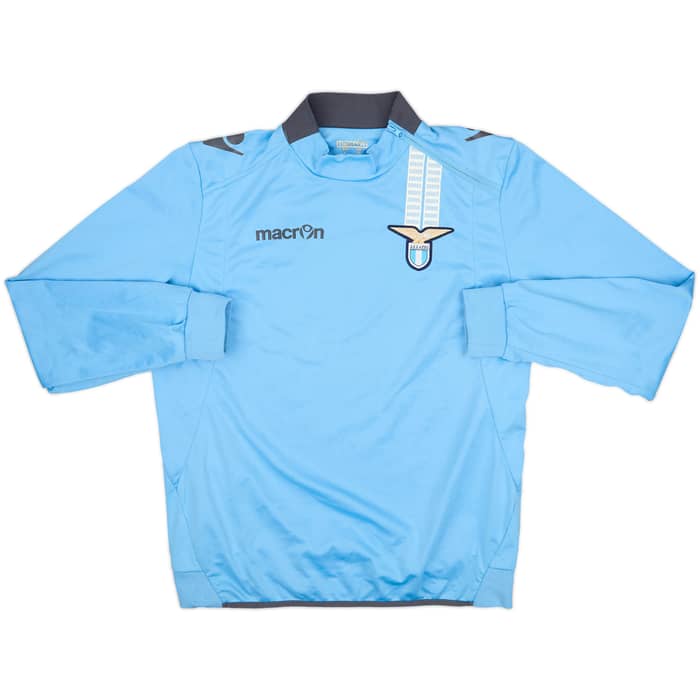 2013-14 Lazio Macron 1/4 Zip Training Top - 8/10 - (L)