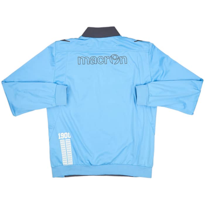 2013-14 Lazio Macron 1/4 Zip Training Top - 8/10 - (L)