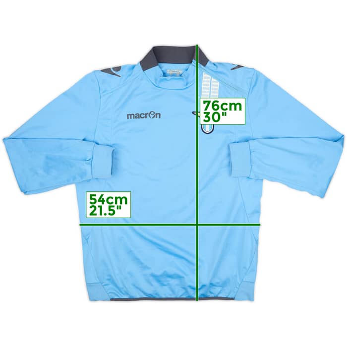2013-14 Lazio Macron 1/4 Zip Training Top - 8/10 - (L)