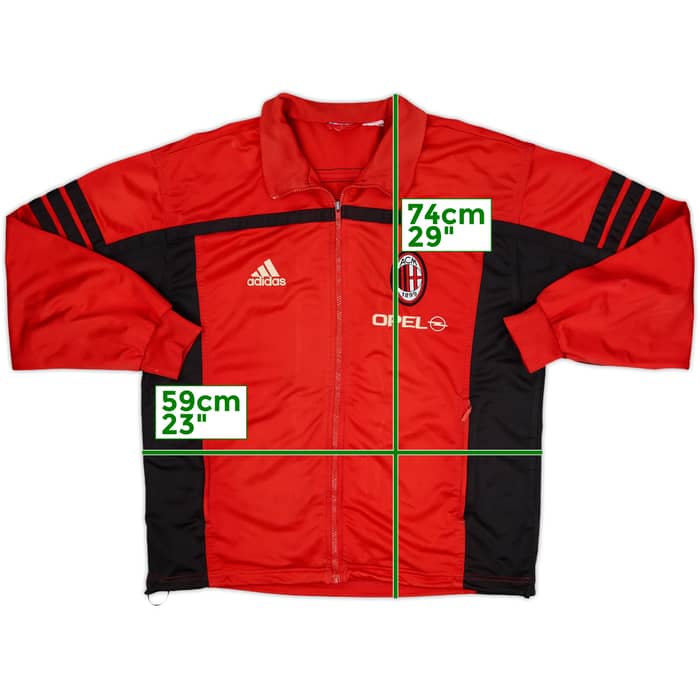 2000-01 AC Milan adidas Track Jacket - 7/10 - (XL)