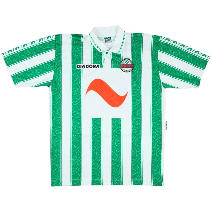 1996-98 Rapid Vienna Match Issue Home Shirt #16