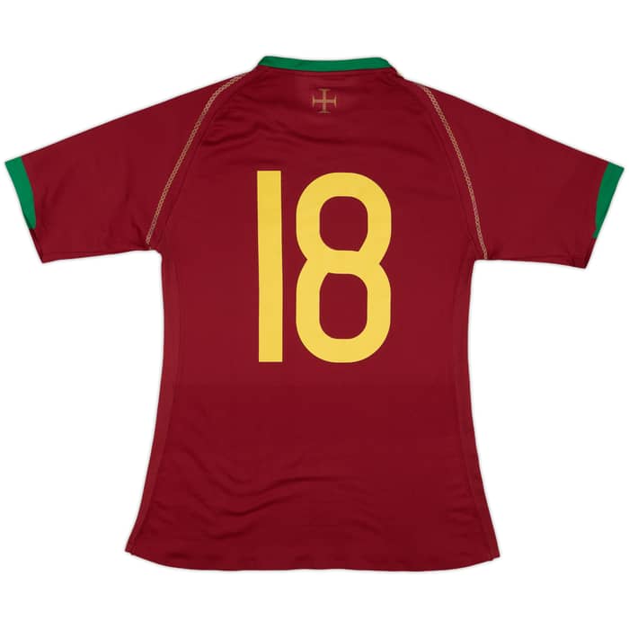 2006-08 Portugal Match Issue Home Shirt #18
