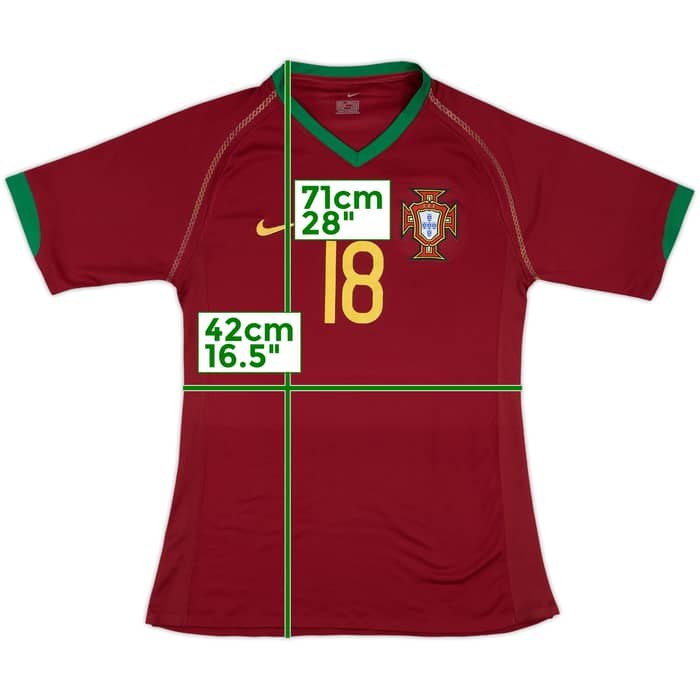 2006-08 Portugal Match Issue Home Shirt #18