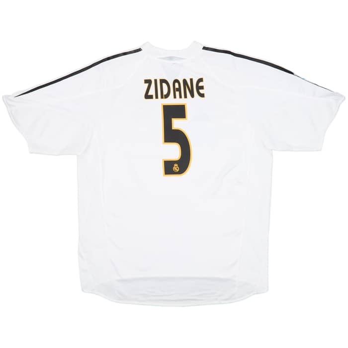 2004-05 Real Madrid Home Shirt Zidane #5 - 5/10 - (XXL)