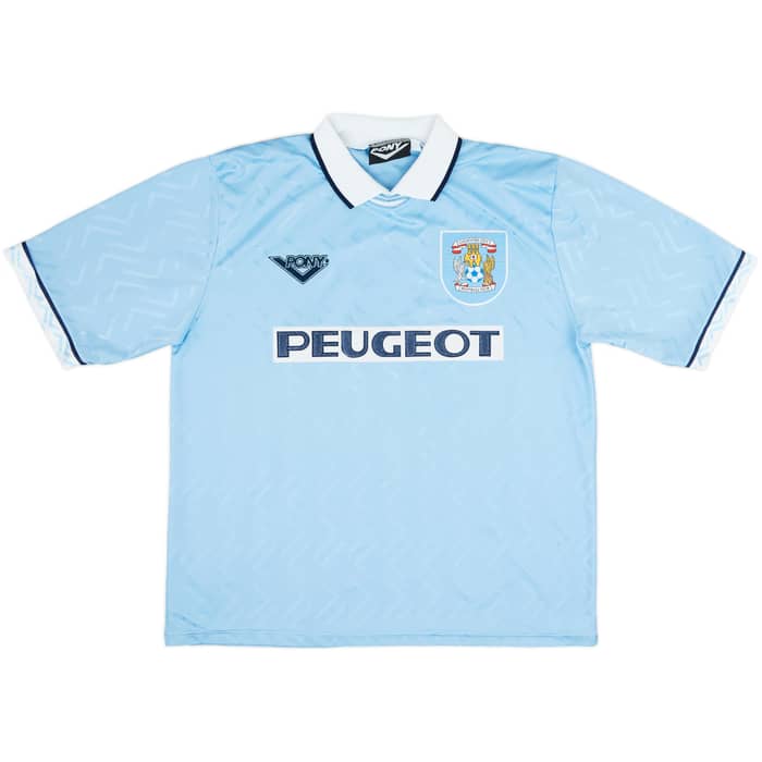 1994-96 Coventry Home Shirt Ndlovu #9 - 8/10 - (XL)