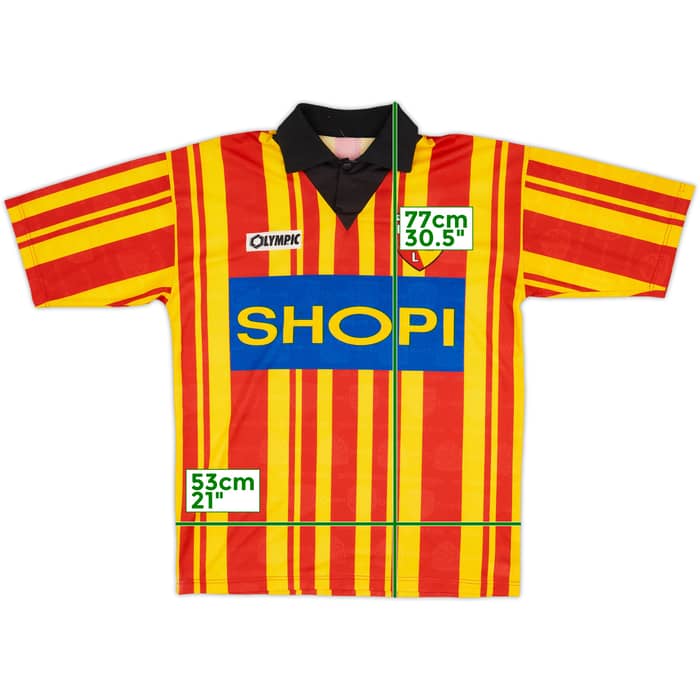 1995-96 Lens Home Shirt - 8/10 - (L)