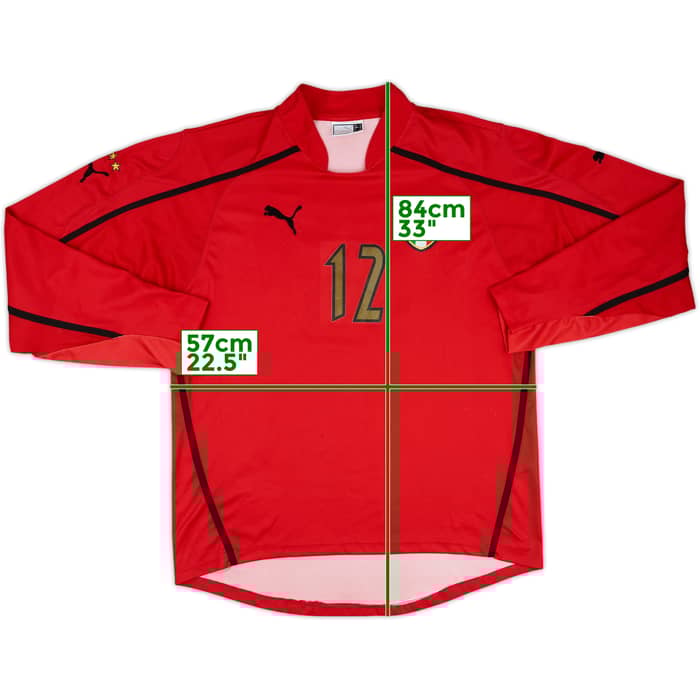 2003-04 Italy Match Issue GK Shirt #12