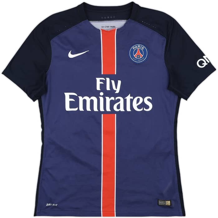 2015-16 Paris Saint-Germain Authentic Home Shirt T.Silva #2 - 6/10 - (M)