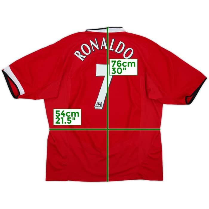2004-06 Manchester United Home Shirt Ronaldo #7 - 6/10 - (XXL)